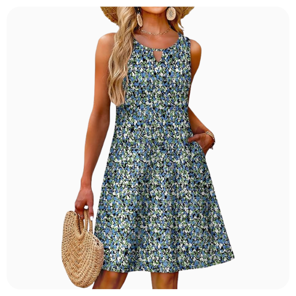 Boho Floral Sundress  – 13% Off