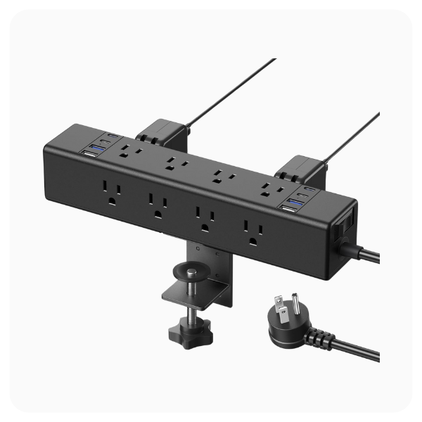Desktop Clamp Power Strip with USB-C – 30% Off