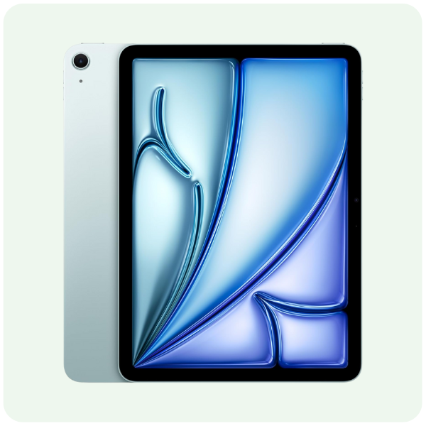 Apple iPad Air 11-inch with M3 chip Built for Apple Intelligence, Liquid Retina Display, 128GB, 12MP Front/Back Camera, Wi-Fi 6E, Touch ID, All-Day Battery...