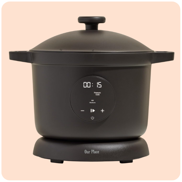Our Place Dream Cooker | 6 Qt Ceramic Nonstick Multicooker & Pressure Cooker with Touchscreen Controls & Auto Steam Release | 4 Modes: Pressure Cook...