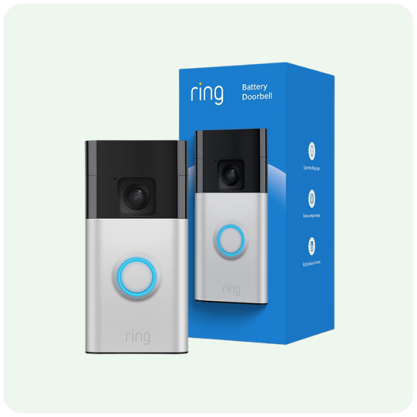 Ring Battery Doorbell (newest model), Home or business security with Head-to-Toe video, Live View with Two-Way Talk, and Motion Detection & Alerts,...