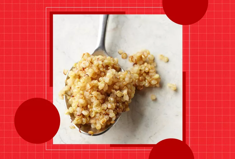 whole grains on a spoon