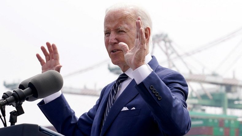 President Biden speaking in Los Angeles