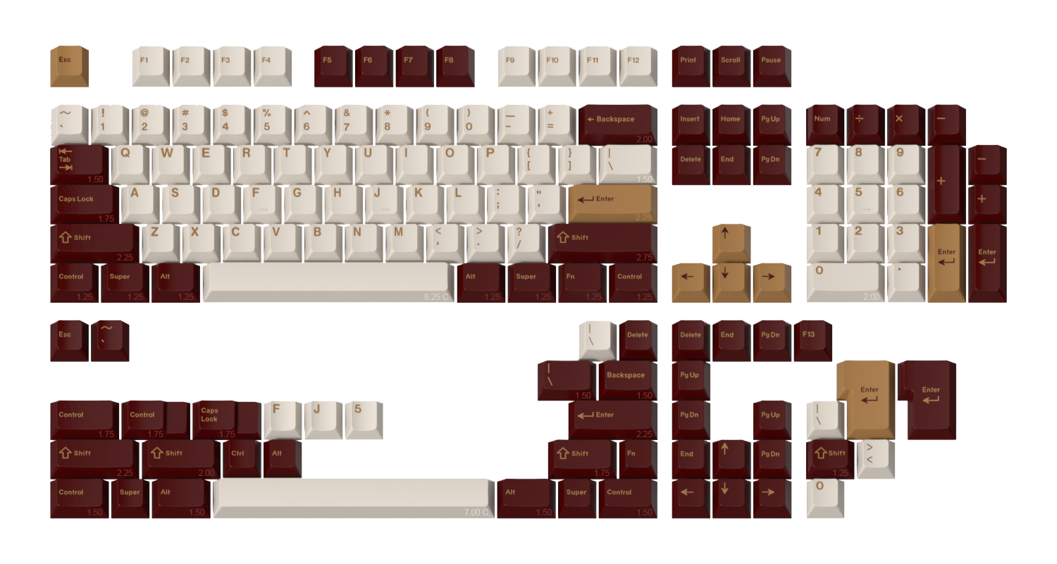 Drop GMK Sparta Custom Keycap Set