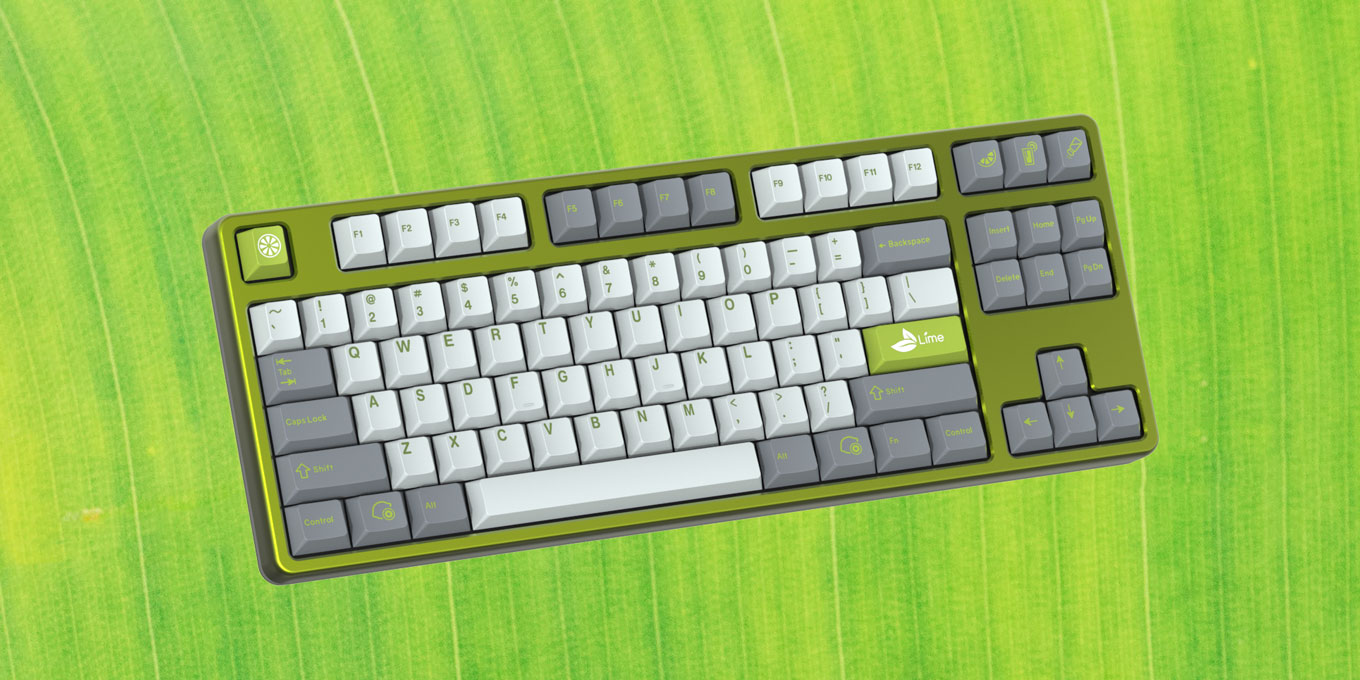 Drop GMK Lime Custom Keycap Set