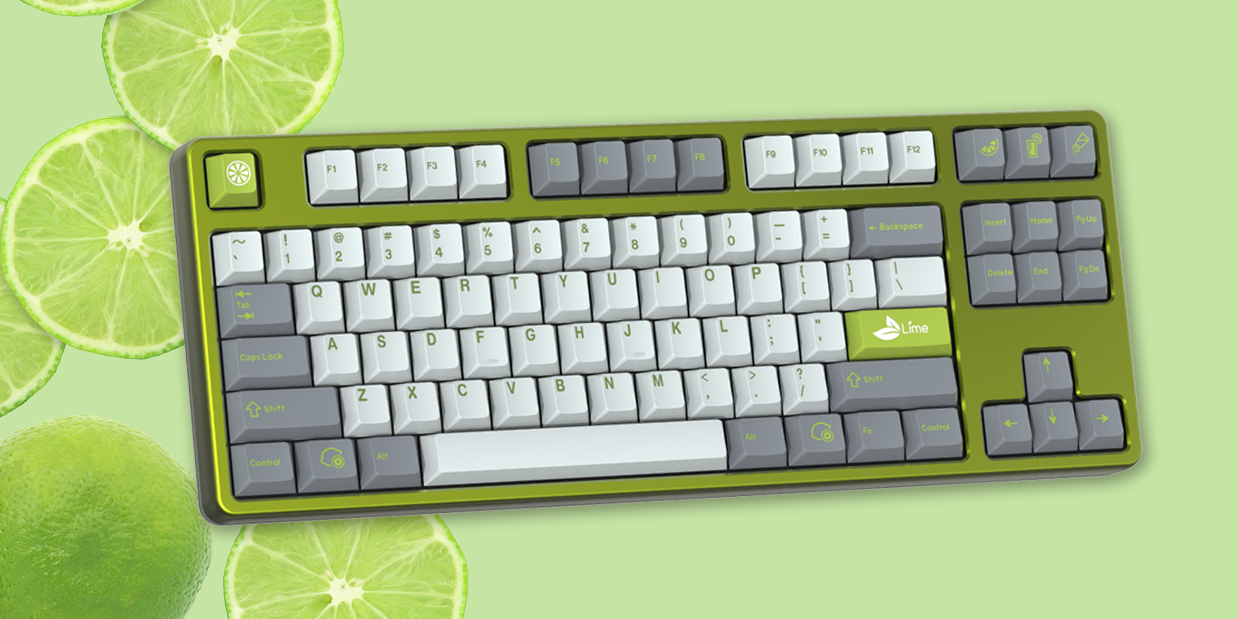 Drop GMK Lime Custom Keycap Set