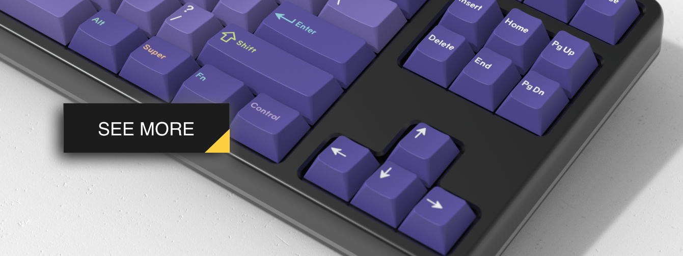 Drop GMK White-on-Black Katakana Custom Keycap Set