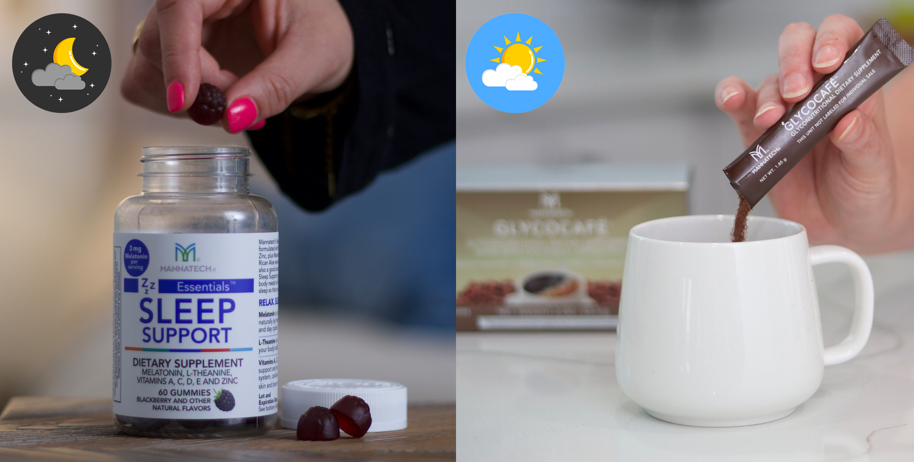 Mannatech Sleep Support and GlycoCafe