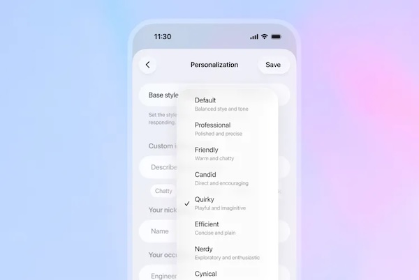 OpenAI says the brand-new GPT-5.1 is 'warmer' and has more 'personality' options | The Verge