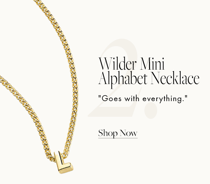 Wilder mini alphabet necklace