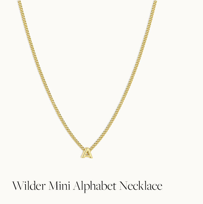 Wilder Mini Alphabet Necklace