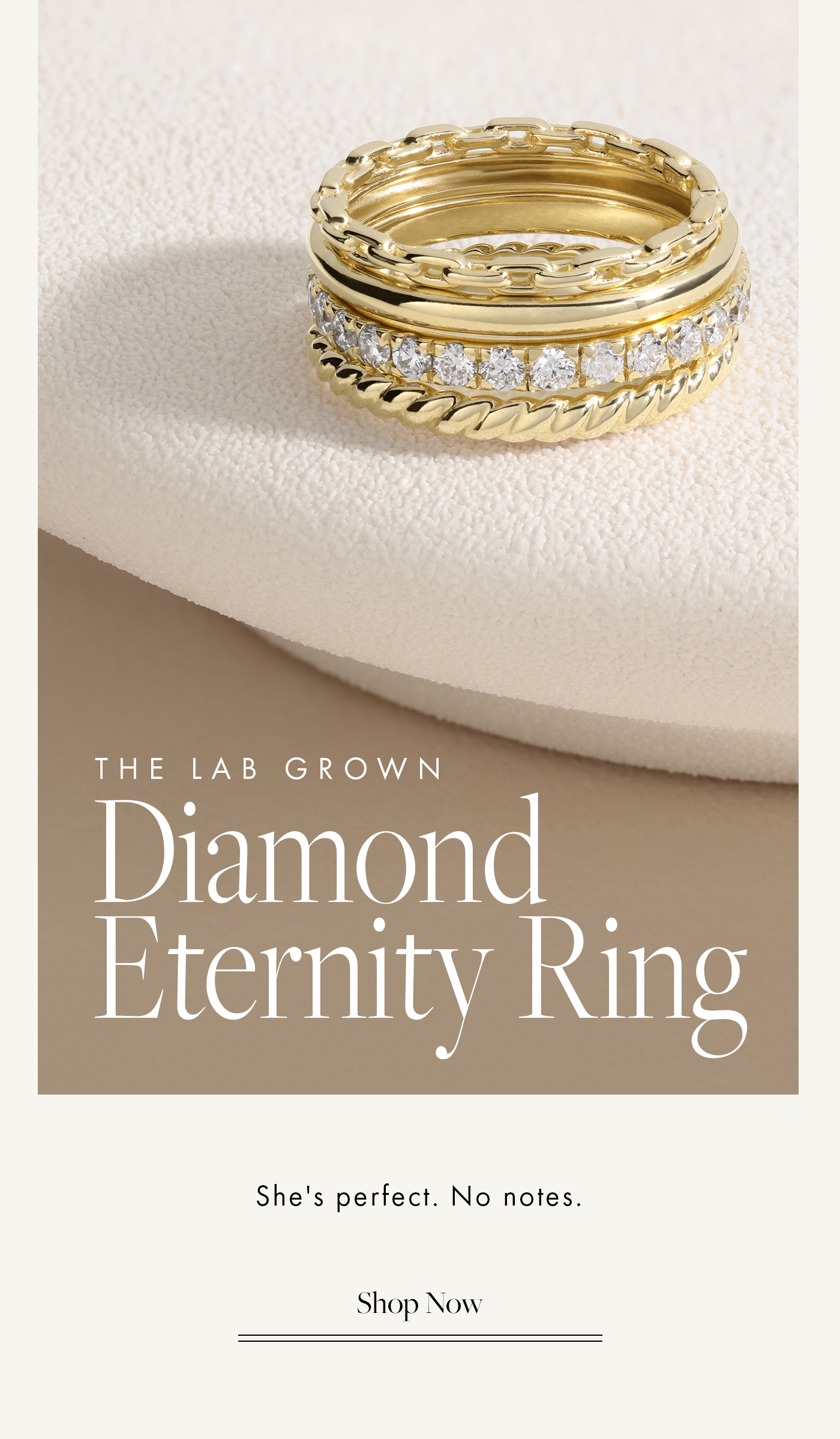 The Lab Grown Diamond Eternity Ring