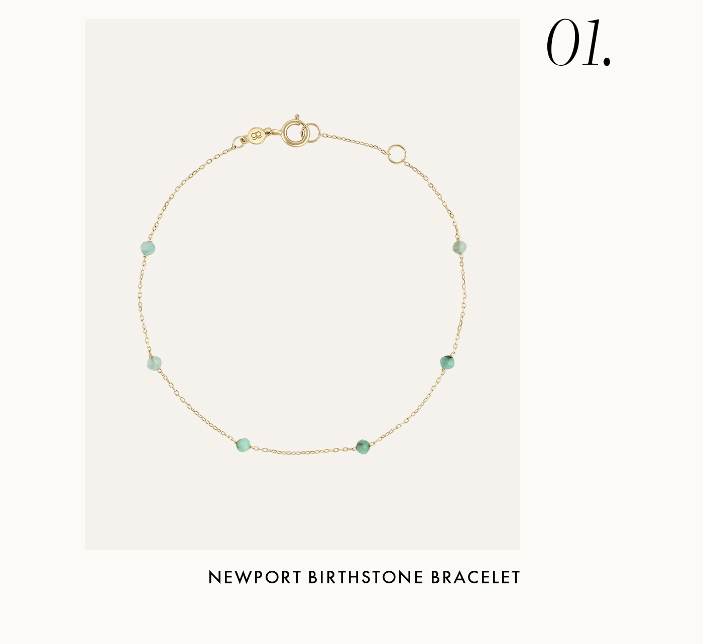 Newport Birthstone Bracelet