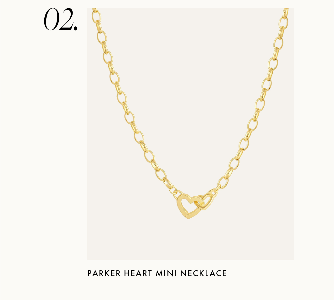 Parker heart mini necklace