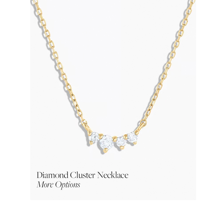 Diamond Cluster Necklace