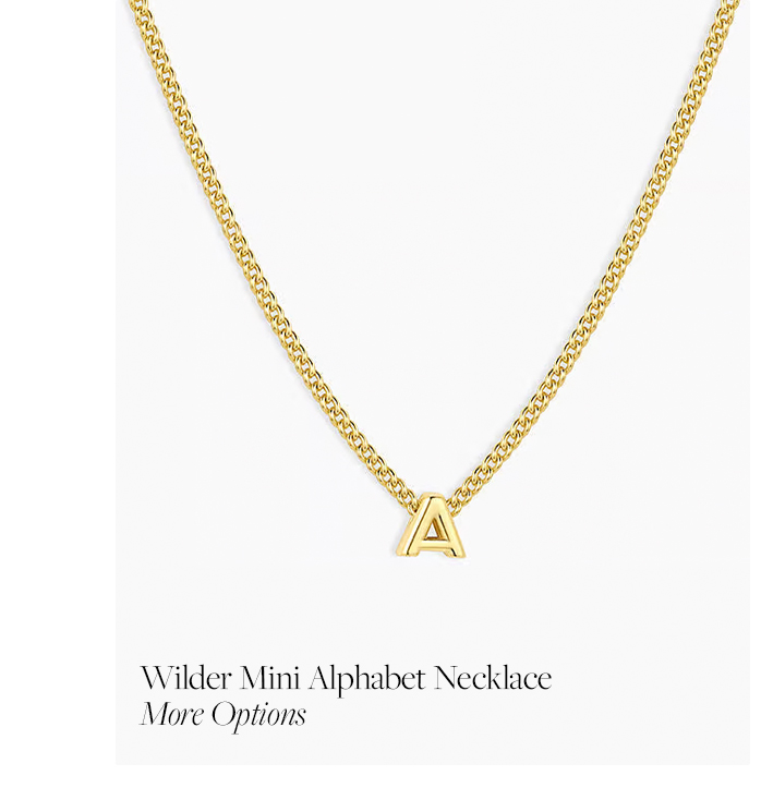 Wilder Mini Alphabet Necklace