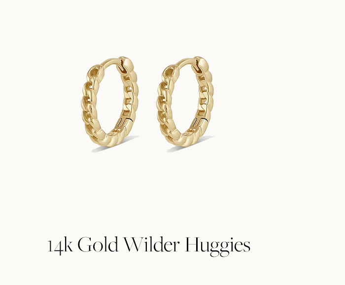 14k Gold Wilder Huggies