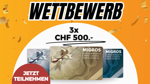 Win4Win – CHF 500.– Migros-Gutschein gewinnen!