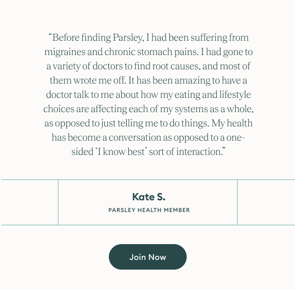 Migraines affect 1 in 7 people. Parsley Health