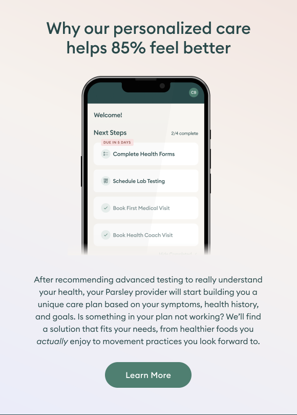 What’s in a Parsley membership? Parsley Health