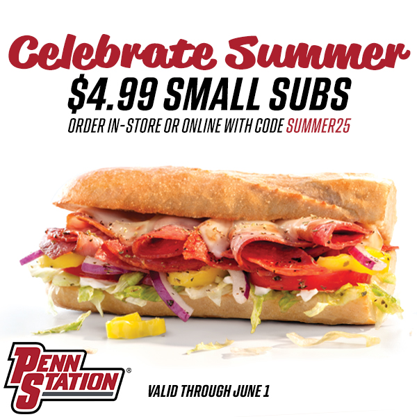 Penn Station Specials And Coupons 4.99 Sub