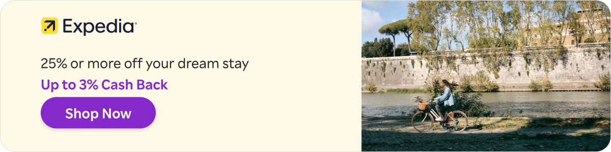 Expedia.ca: 25% or more off with your dream stay plus up to 10% Cash Back. See All Offers