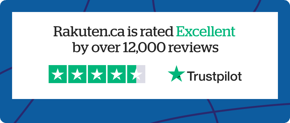 Rakuten.ca is reviewed as excellent by 12,000 reviews