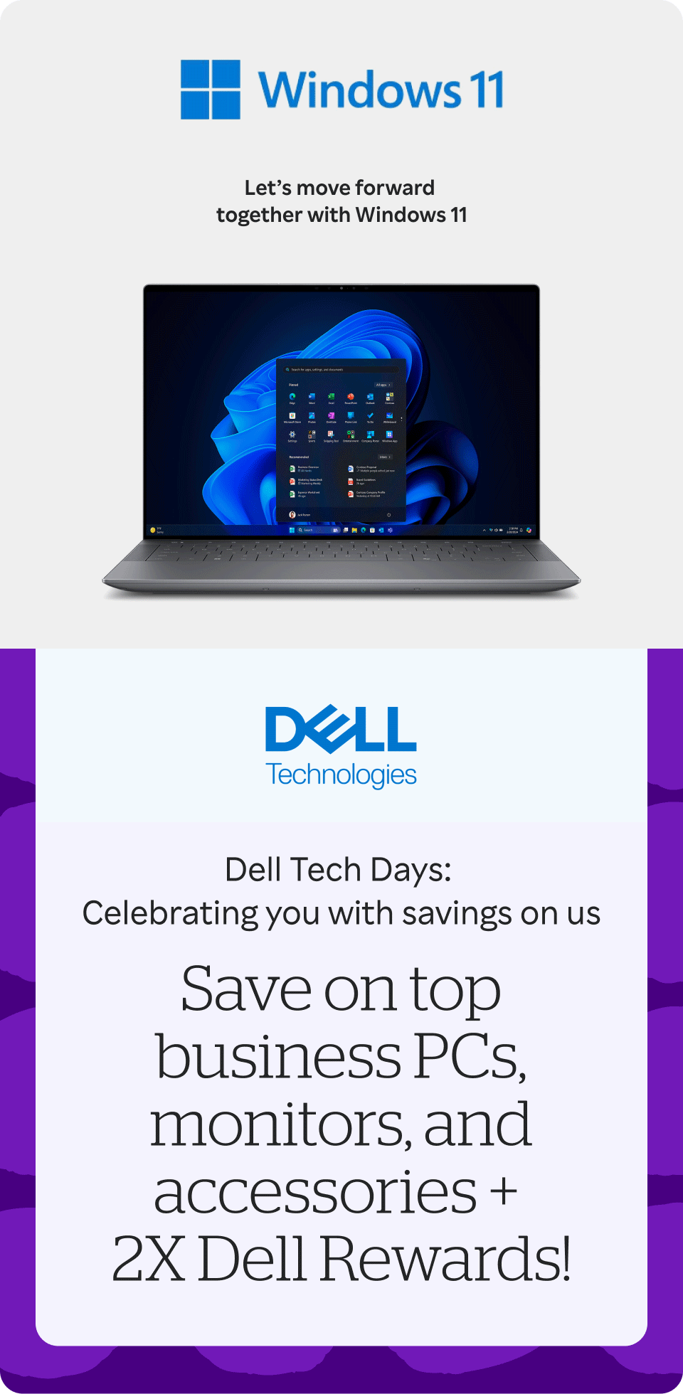 Dell Technologies - Save on Top Business PCs, monitors, and acessories + 2X Dell Rewards! + up to 5% Cash Back