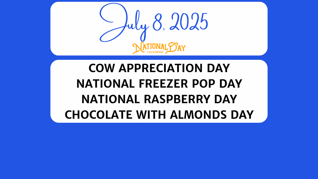 If you do, we have the National Day just for you!
