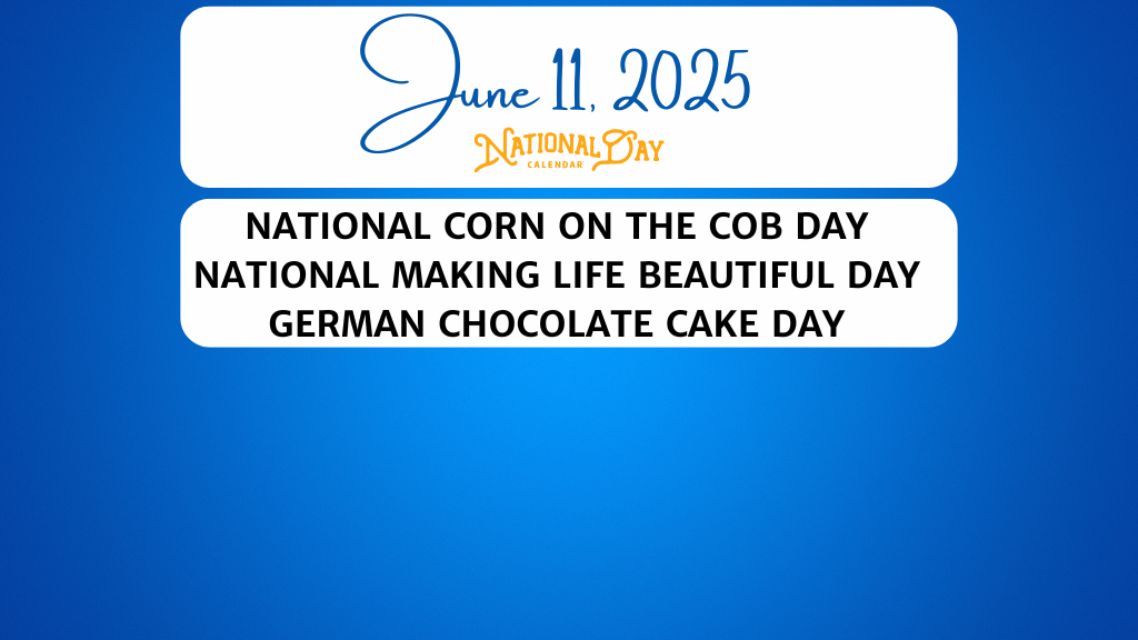 Don' miss out on some corn-on-the-cob.