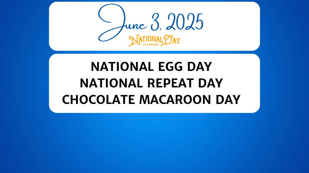 Coming up, it is National Repeat Day!