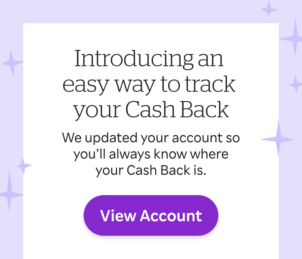 Introducing an easy way to track your Cash Back