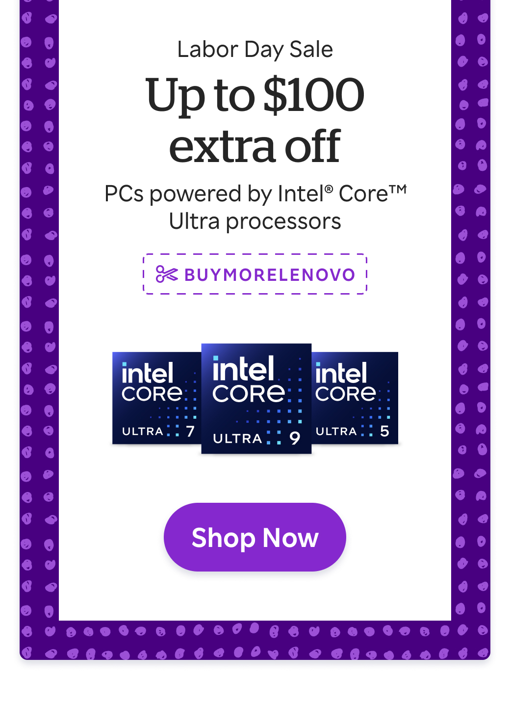 Lenovo: 10% Cash Back + Get up to an extra $100 off PCs