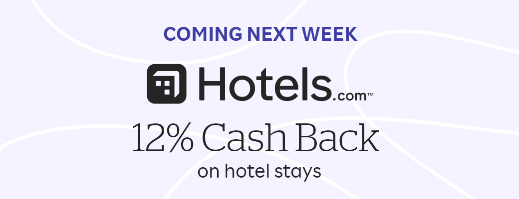 Coming Next Week: NHotels.com 12% Cash Back on hotel stays
