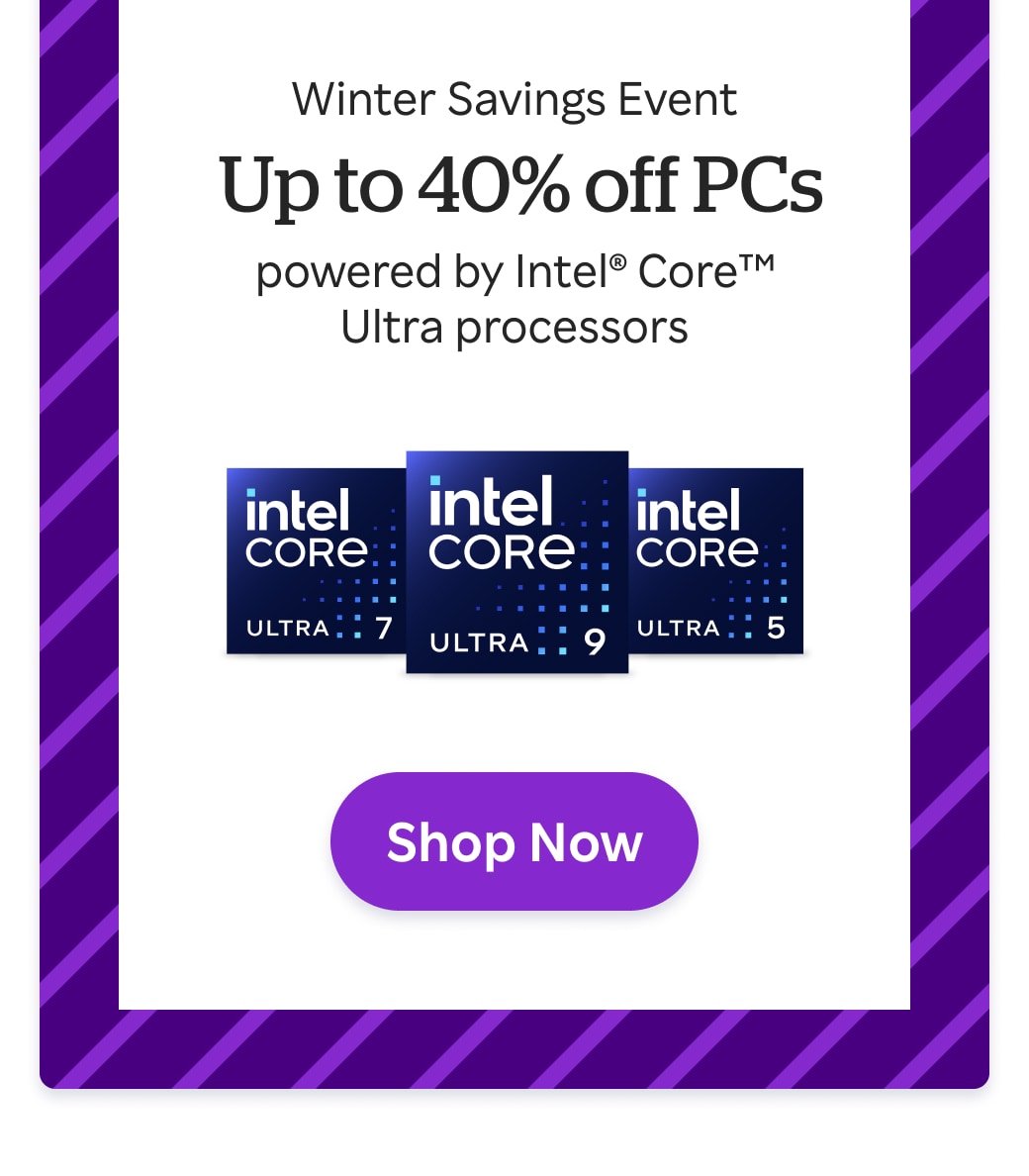 Lenovo: 10% Cash Back + Up to 40% off PCs powered by Intel Core Ultra processors