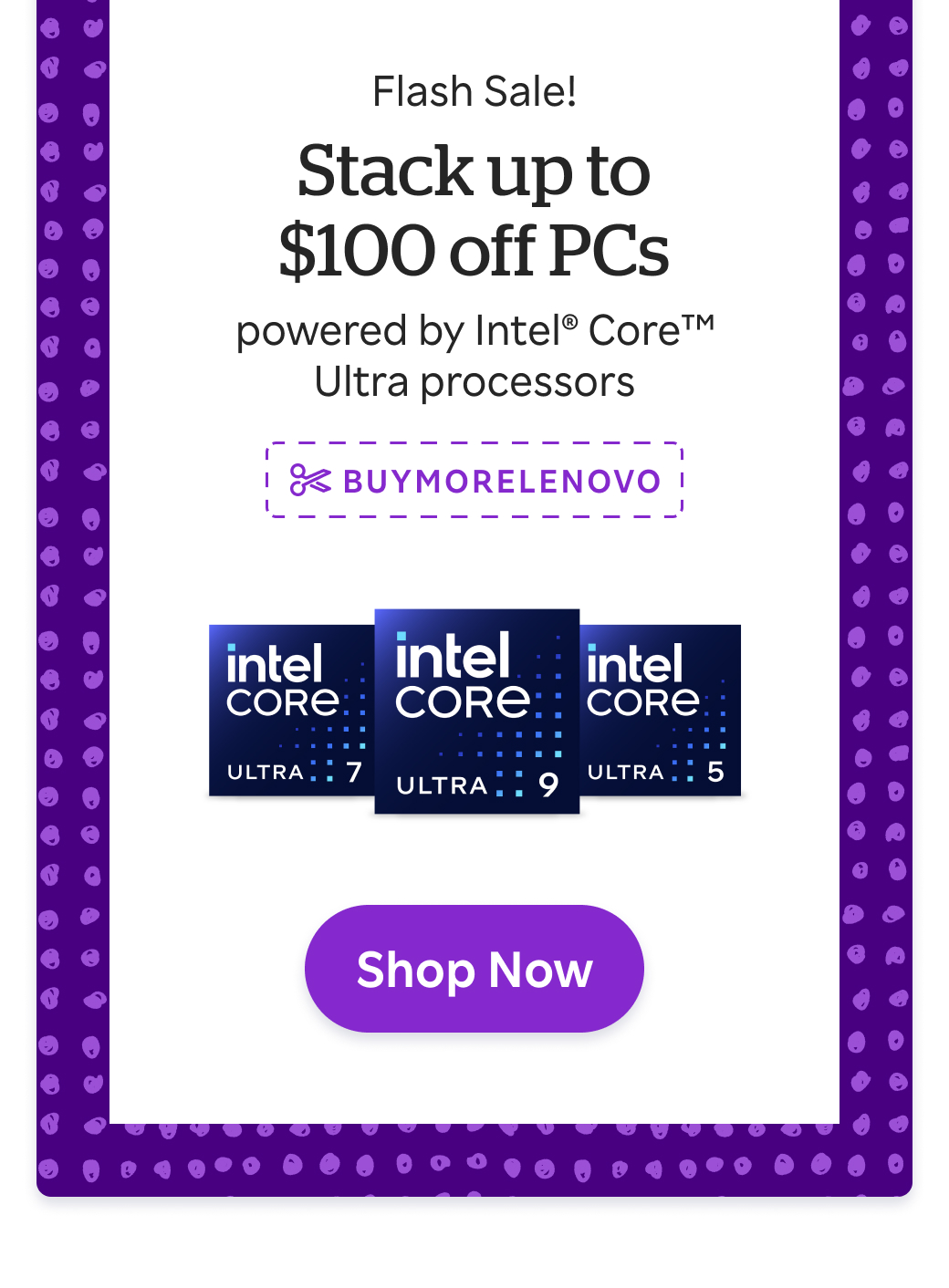 Lenovo: 10% Cash Back + Stack up to $100 off PCs