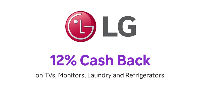 LG Electronics: 12% Cash Back on Monitors, Laundry and Refrigerators