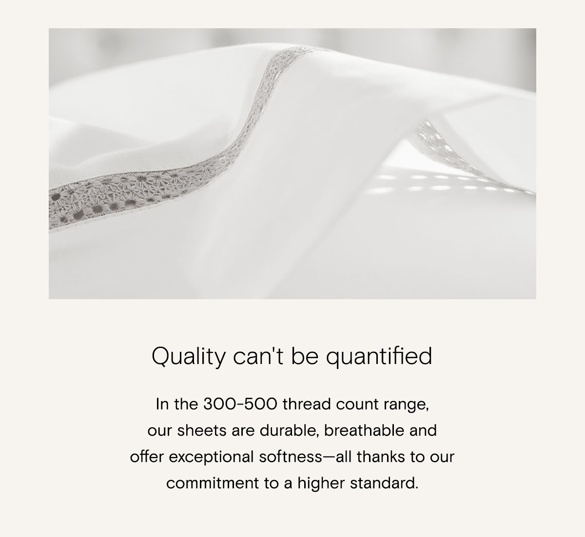 Quality can't be quantified 