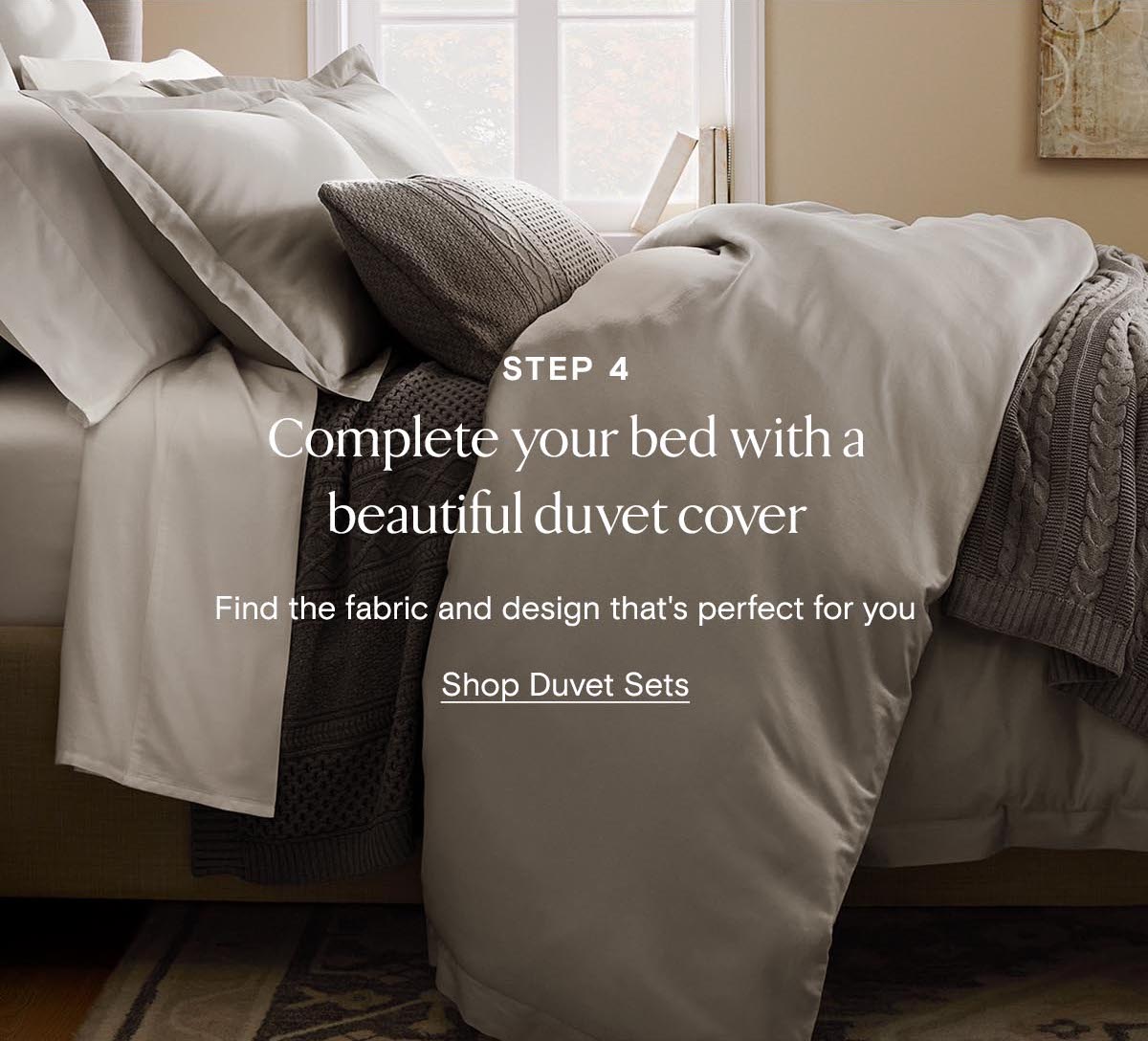 Step 4 | Shop Duvet Sets