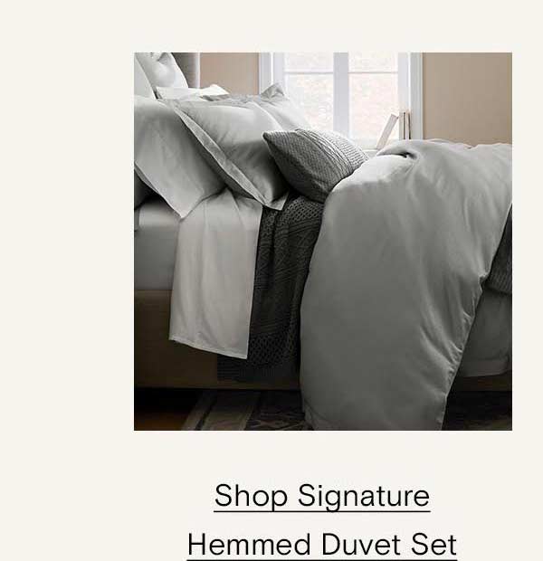 Shop Signature Hemmed Duvet Set
