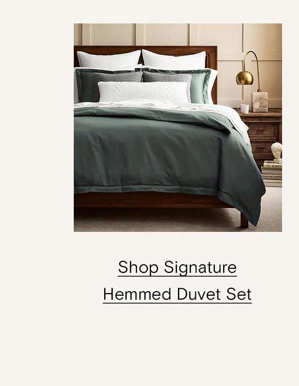 Shop Signature Hemmed Duvet Set