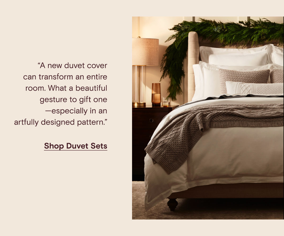 A new duvet cover can transform an entire room. Shop Duvet Sets