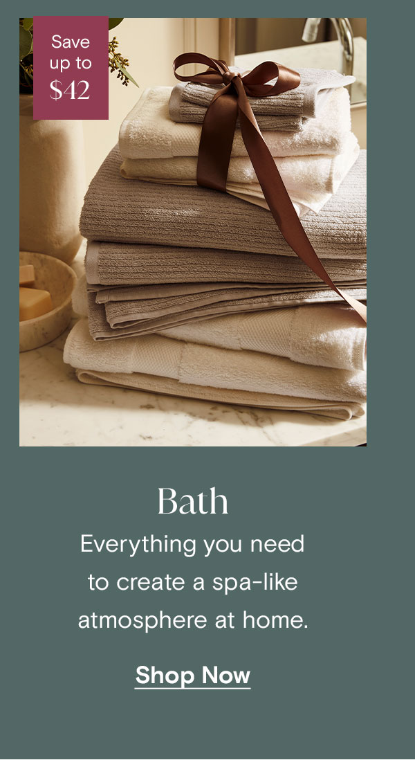 Everything you need to create a spa-like atmosphere at home.