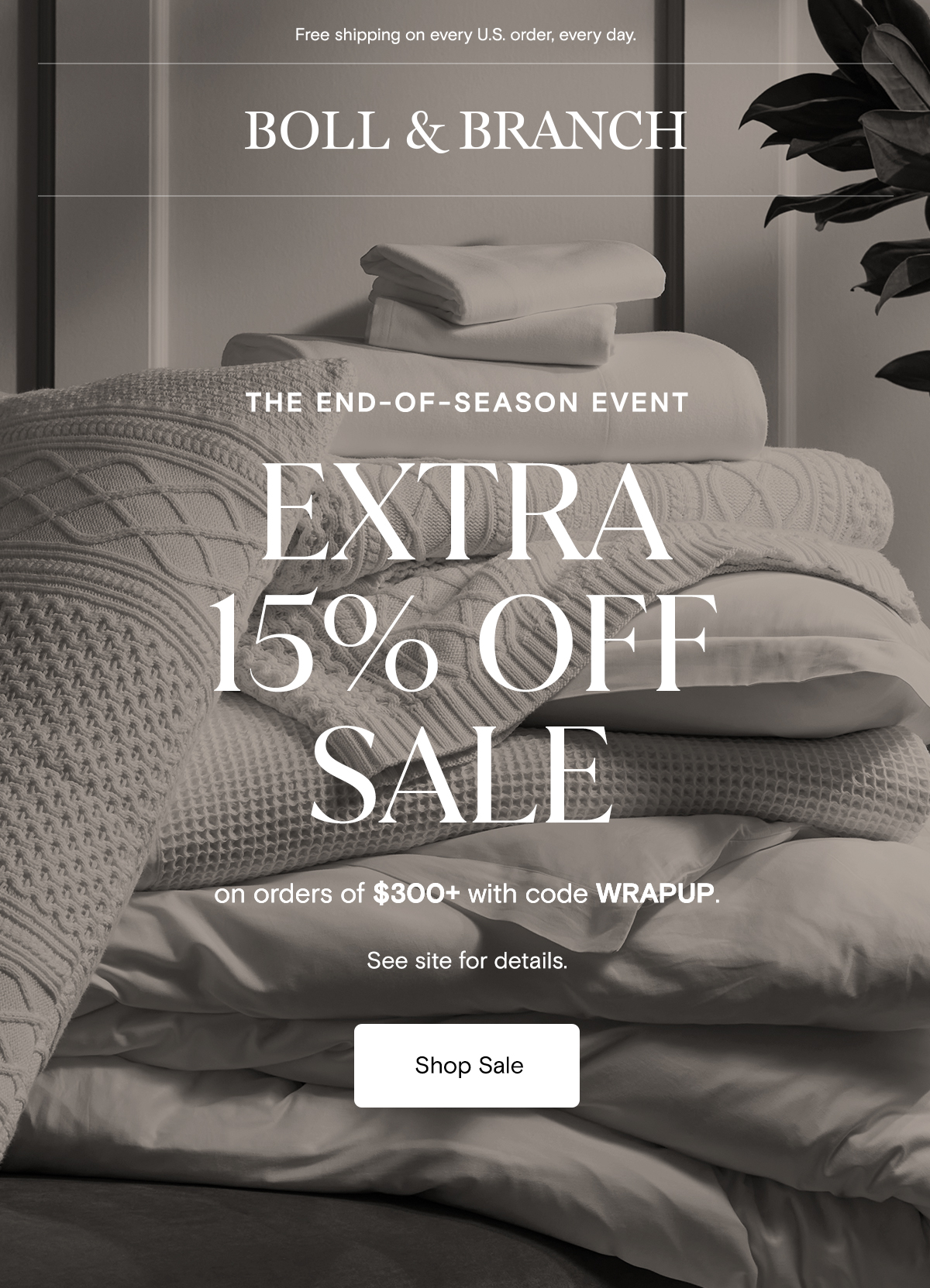 Free shipping on every U.S. order, every day.
