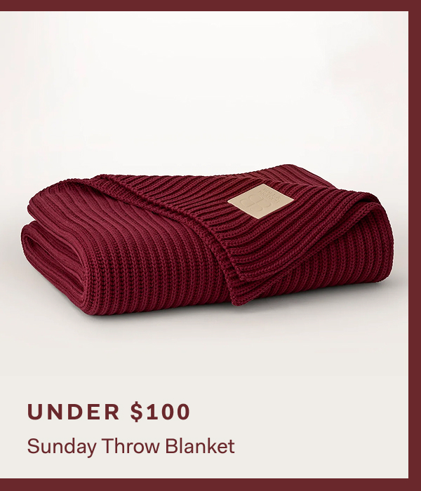 UNDER $100 Sunday Throw Blanket