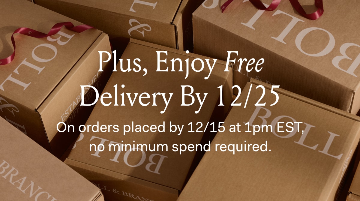 Plus, Enjoy Free Delivery By 12/25 On orders placed by 12/15 at 1 pm EST, no minimum spend required. 