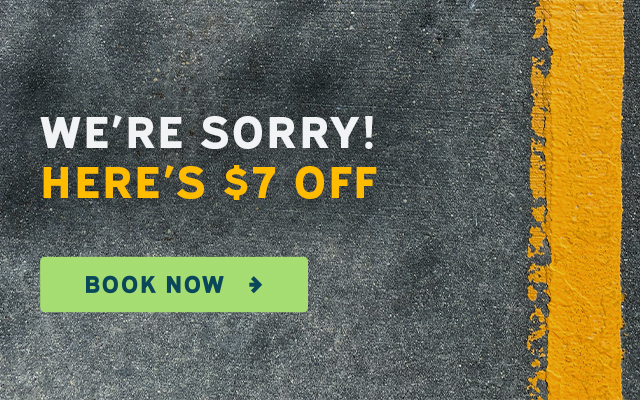 We're sorry! Here's $7 off