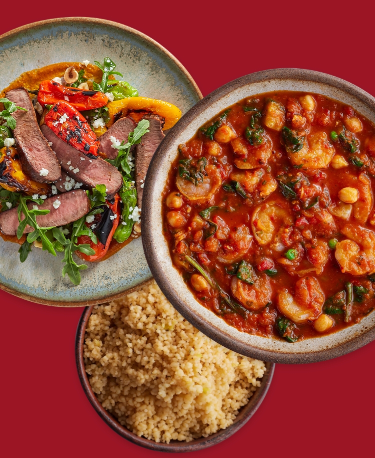 For meals that taste like they took hours to make, try our Seared Steak with Charred Peppers & Romesco Sauce or Tunisian Shrimp Stew with Lemony Whole Wheat Couscous.