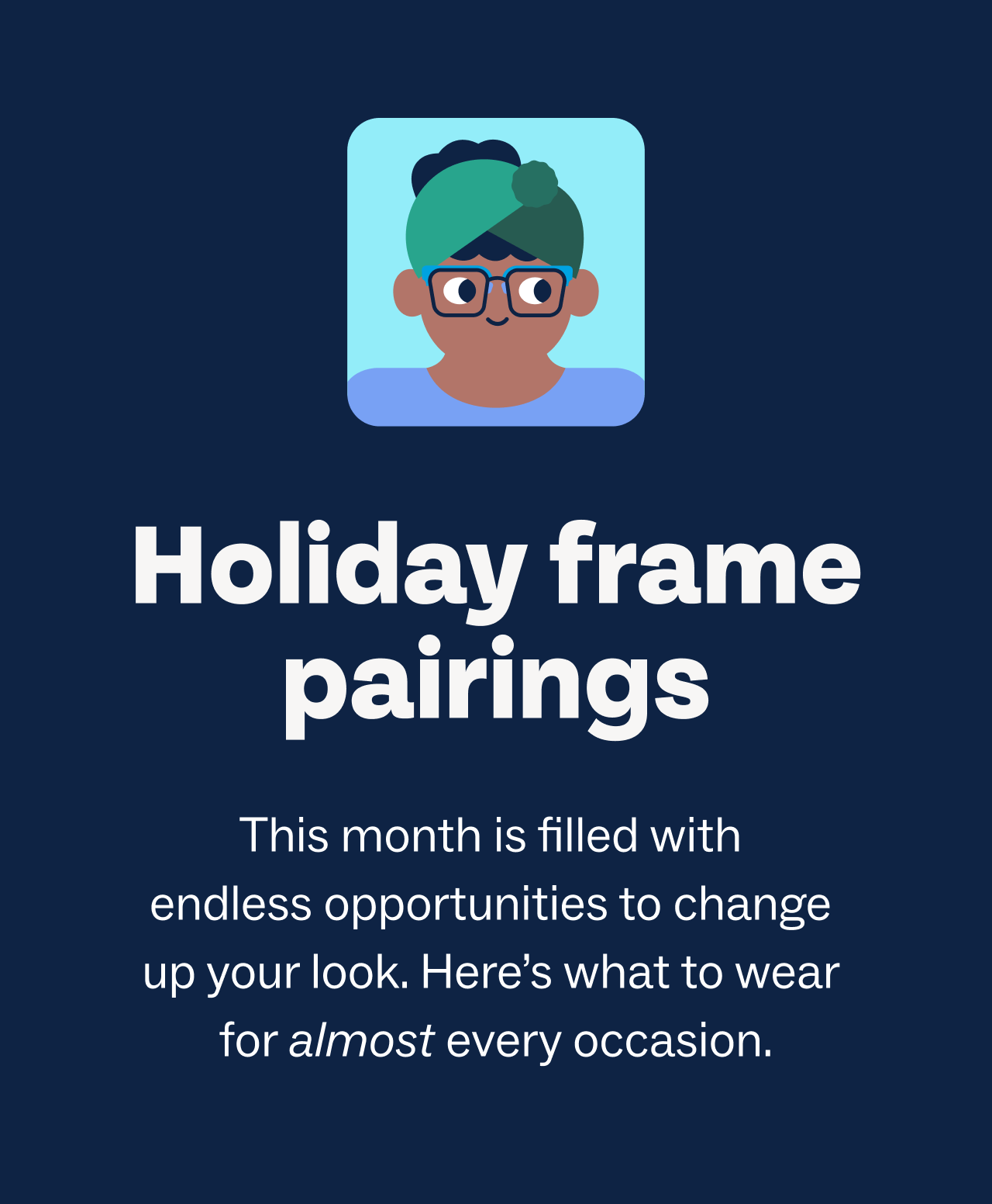 Holiday frame pairings