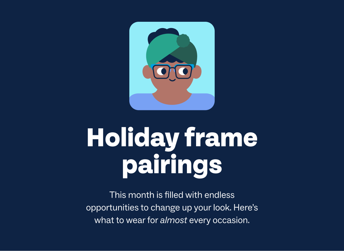 Holiday frame pairings